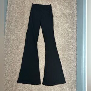 Aerie Crossover Black Flared Leggings